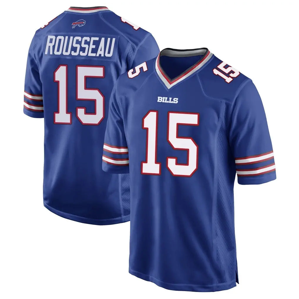 Ncoe B.Bills #15 Greg Rousseau Player Royal Home Game Stitched Jerseys