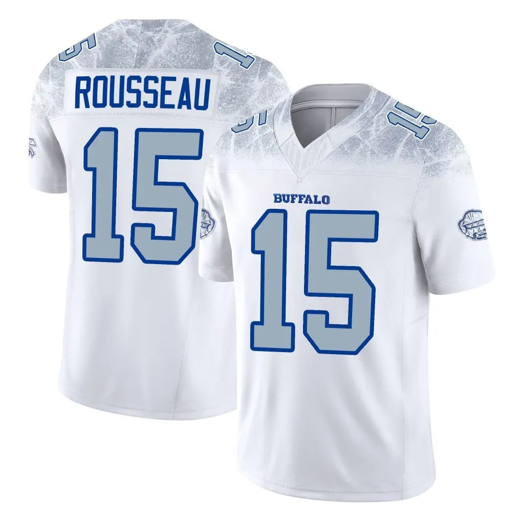 Ncoe B.Bills #15 Greg Rousseau Player White Rivalries Collection Limited Game Stitched Jerseys