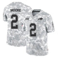 Ncoe B.Bills #2 DJ Moore Player Arctic Camo Salute to Service Limited Game Stitched Jerseys