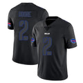Ncoe B.Bills #2 DJ Moore Player Black Impact Limited Home Game Stitched Jerseys