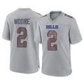 Ncoe B.Bills #2 DJ Moore Player Gray Home Game Stitched Jerseys
