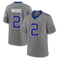 Ncoe B.Bills #2 DJ Moore Player Gray Nickel City Home Game Stitched Jerseys