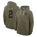 Ncoe B.Bills #2 DJ Moore Player Olive 2025 Salute to Service Hoodies Stitched Jerseys