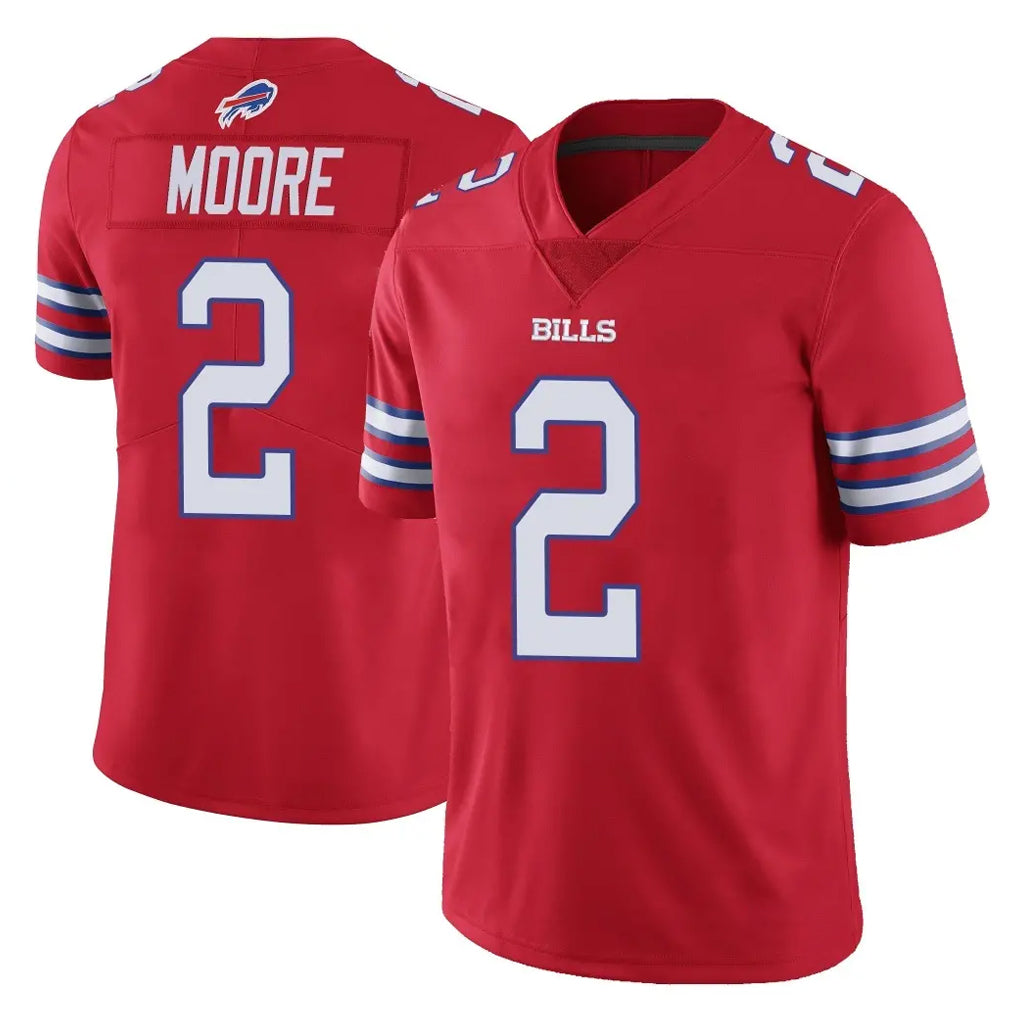 Ncoe B.Bills #2 DJ Moore Player Red Vapor Untouchable Limited Stitched Jerseys
