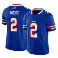 Ncoe B.Bills #2 DJ Moore Player Royal Vapor F.U.S.E. Limited Home Game Stitched Jerseys