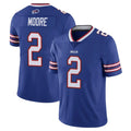 Ncoe B.Bills #2 DJ Moore Player Royal Vapor Untouchable Limited Stitched Jerseys
