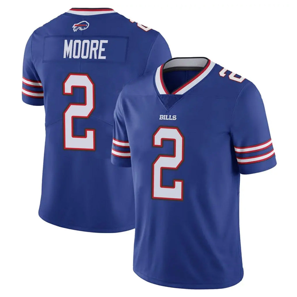 Ncoe B.Bills #2 DJ Moore Player Royal Vapor Untouchable Limited Stitched Jerseys