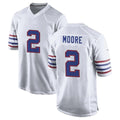 Ncoe B.Bills #2 DJ Moore Player White Alternate Game Stitched Jerseys