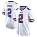 Ncoe B.Bills #2 DJ Moore Player White Home Game Stitched Jerseys