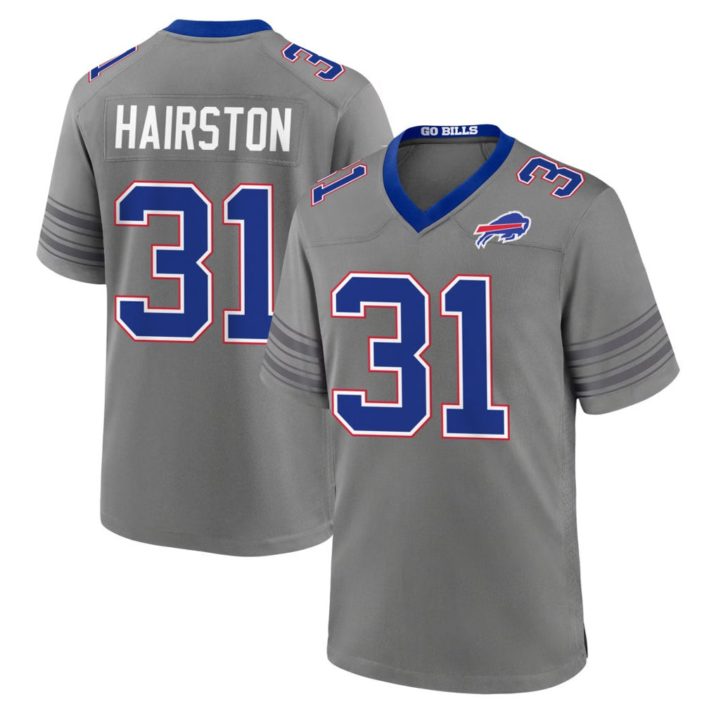 Ncoe B.Bills #31 Maxwell Hairston Player Gray Nickel City Home Game Stitched Jerseys