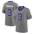 Ncoe B.Bills #3 Damar Hamlin Player Gray Nickel City Home Game Stitched Jerseys