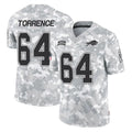 Ncoe B.Bills #64 O'Cyrus Torrence Player Arctic Camo Salute to Service Limited Game Stitched Jerseys