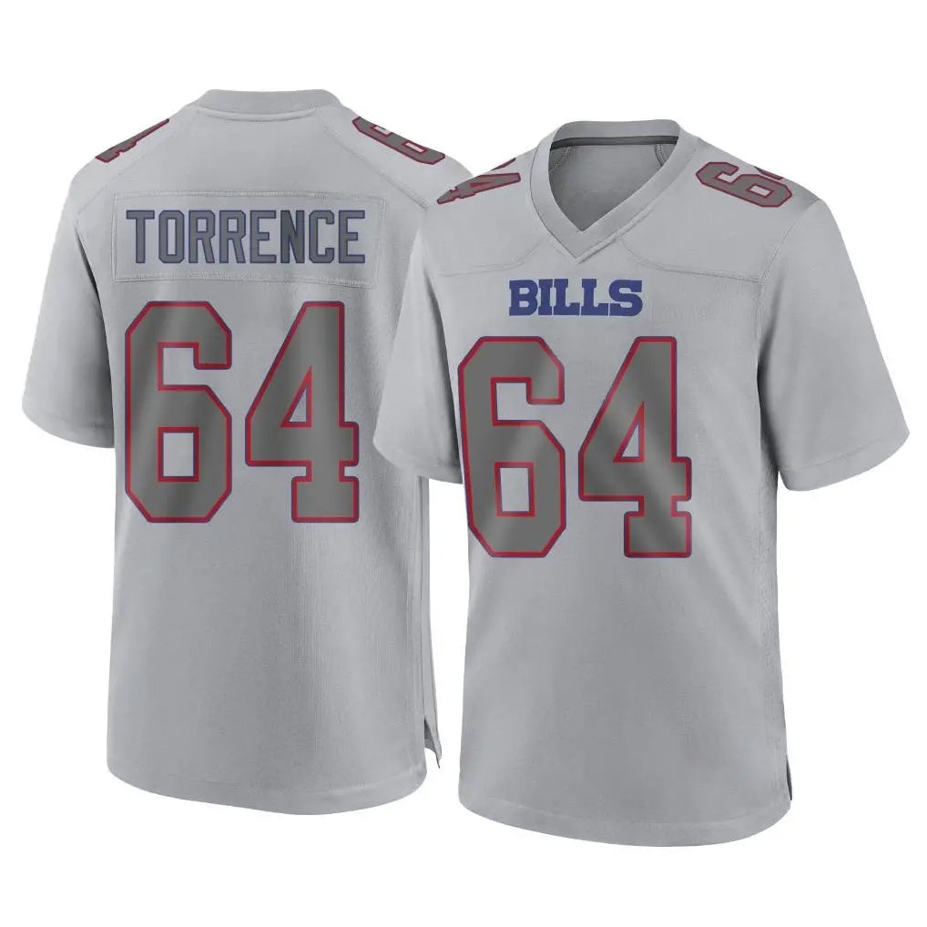Ncoe B.Bills #64 O'Cyrus Torrence Player Gray Home Game Stitched Jerseys