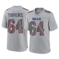 Ncoe B.Bills #64 O'Cyrus Torrence Player Gray Home Game Stitched Jerseys