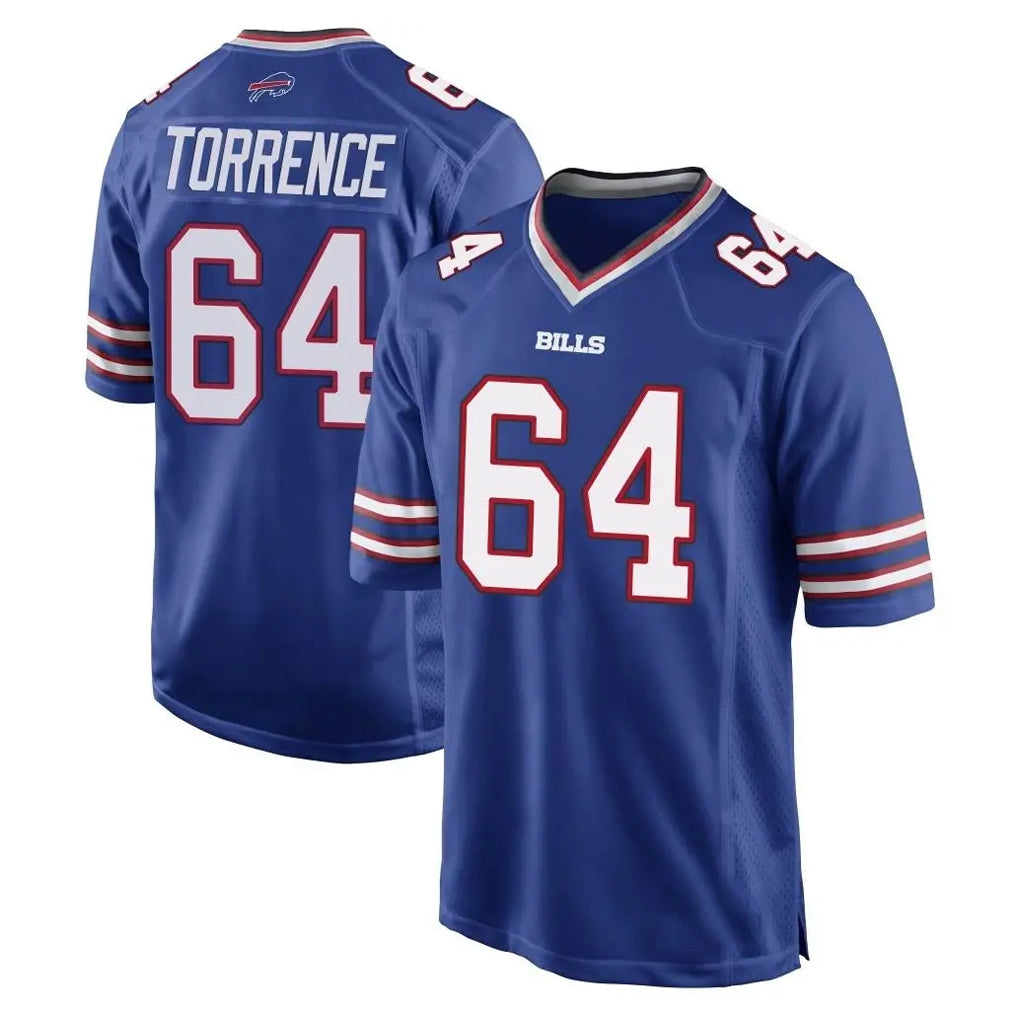 Ncoe B.Bills #64 O'Cyrus Torrence Player Royal Home Game Stitched Jerseys