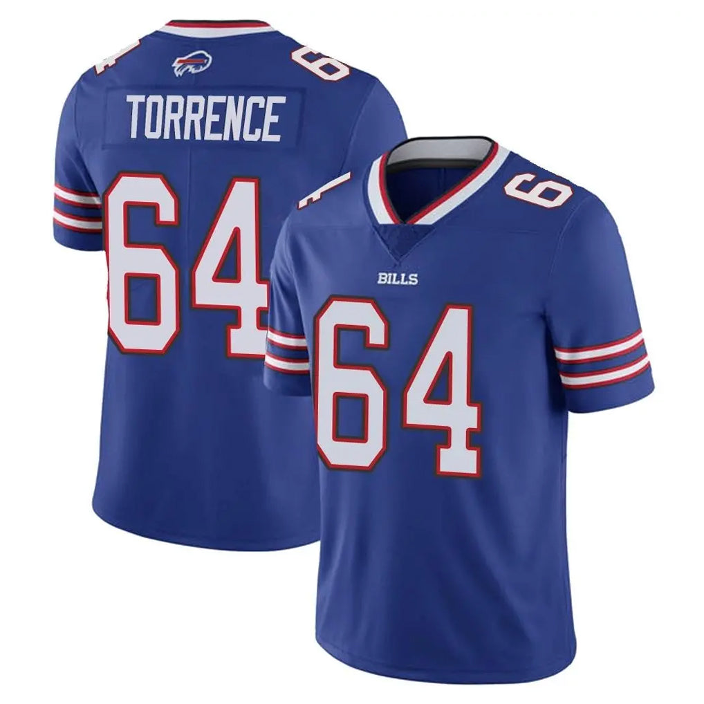 Ncoe B.Bills #64 O'Cyrus Torrence Player Royal Vapor Untouchable Limited Stitched Jerseys