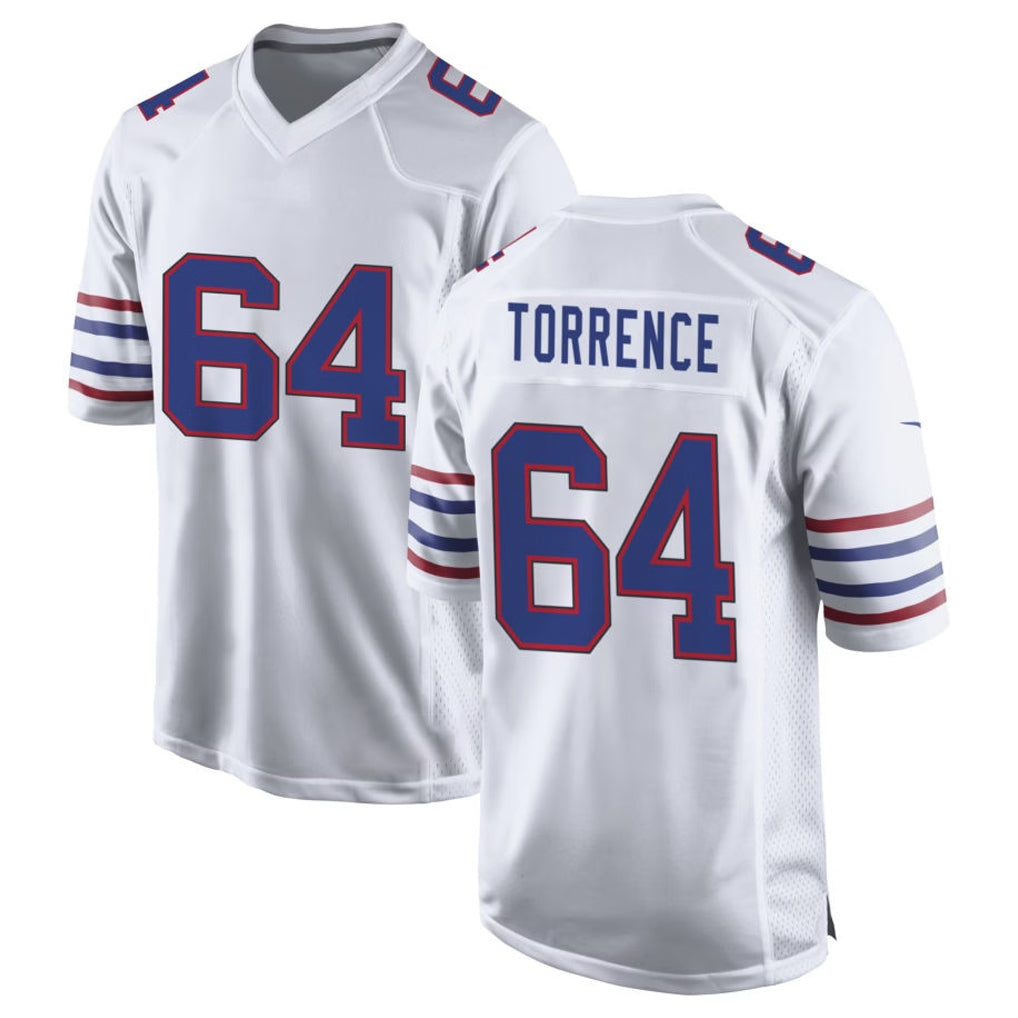Ncoe B.Bills #64 O'Cyrus Torrence Player White Alternate Game Stitched Jerseys