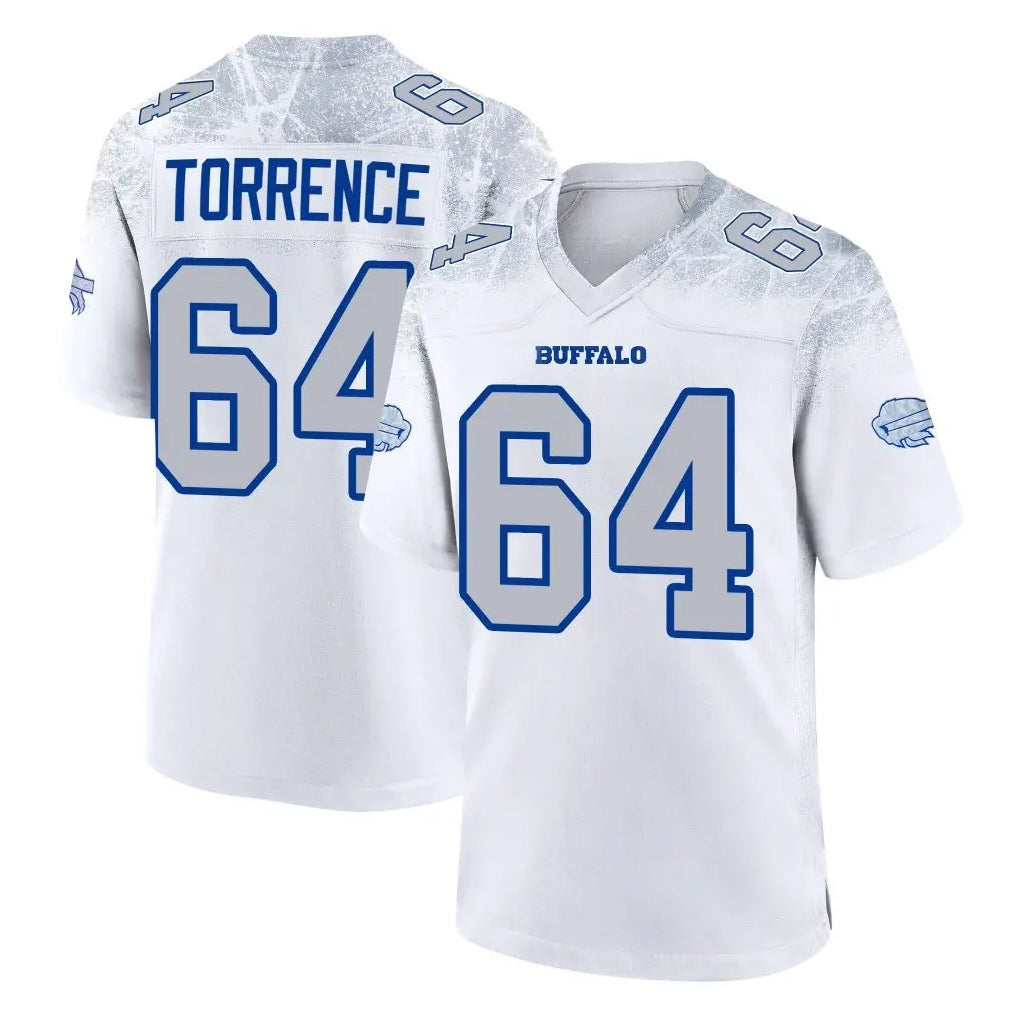 Ncoe B.Bills #64 O'Cyrus Torrence Player White Rivalries Collection Game Stitched Jerseys