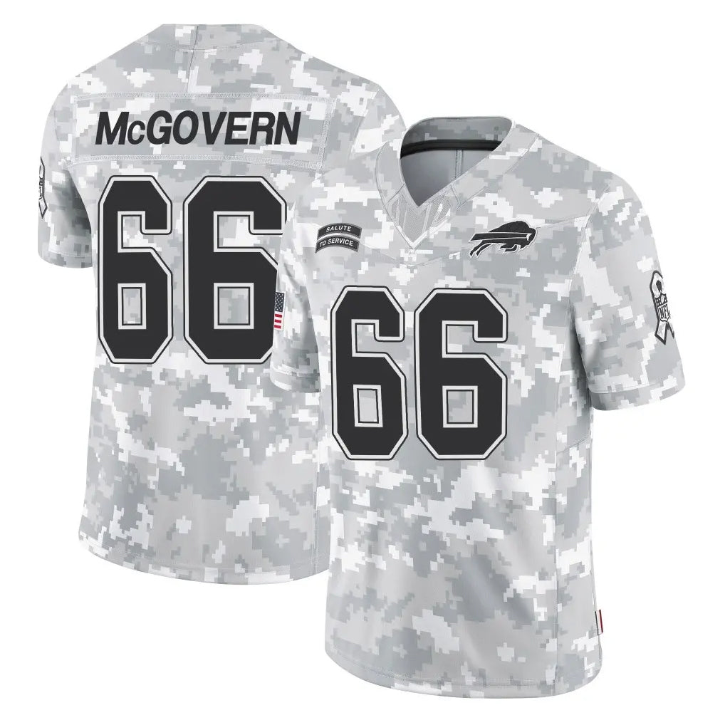 Ncoe B.Bills #66 Connor McGovern Player Arctic Camo Salute to Service Limited Game Stitched Jerseys
