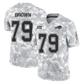Ncoe B.Bills #79 Spencer Brown Player Arctic Camo Salute to Service Limited Game Stitched Jerseys