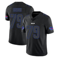 Ncoe B.Bills #79 Spencer Brown Player Black Impact Limited Home Game Stitched Jerseys