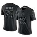 Ncoe B.Bills #79 Spencer Brown Player Black RFLCTV Limited Stitched Jerseys