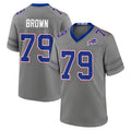 Ncoe B.Bills #79 Spencer Brown Player Gray Nickel City Home Game Stitched Jerseys