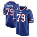 Ncoe B.Bills #79 Spencer Brown Player Royal Home Game Stitched Jerseys