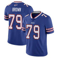 Ncoe B.Bills #79 Spencer Brown Player Royal Vapor Untouchable Limited Stitched Jerseys