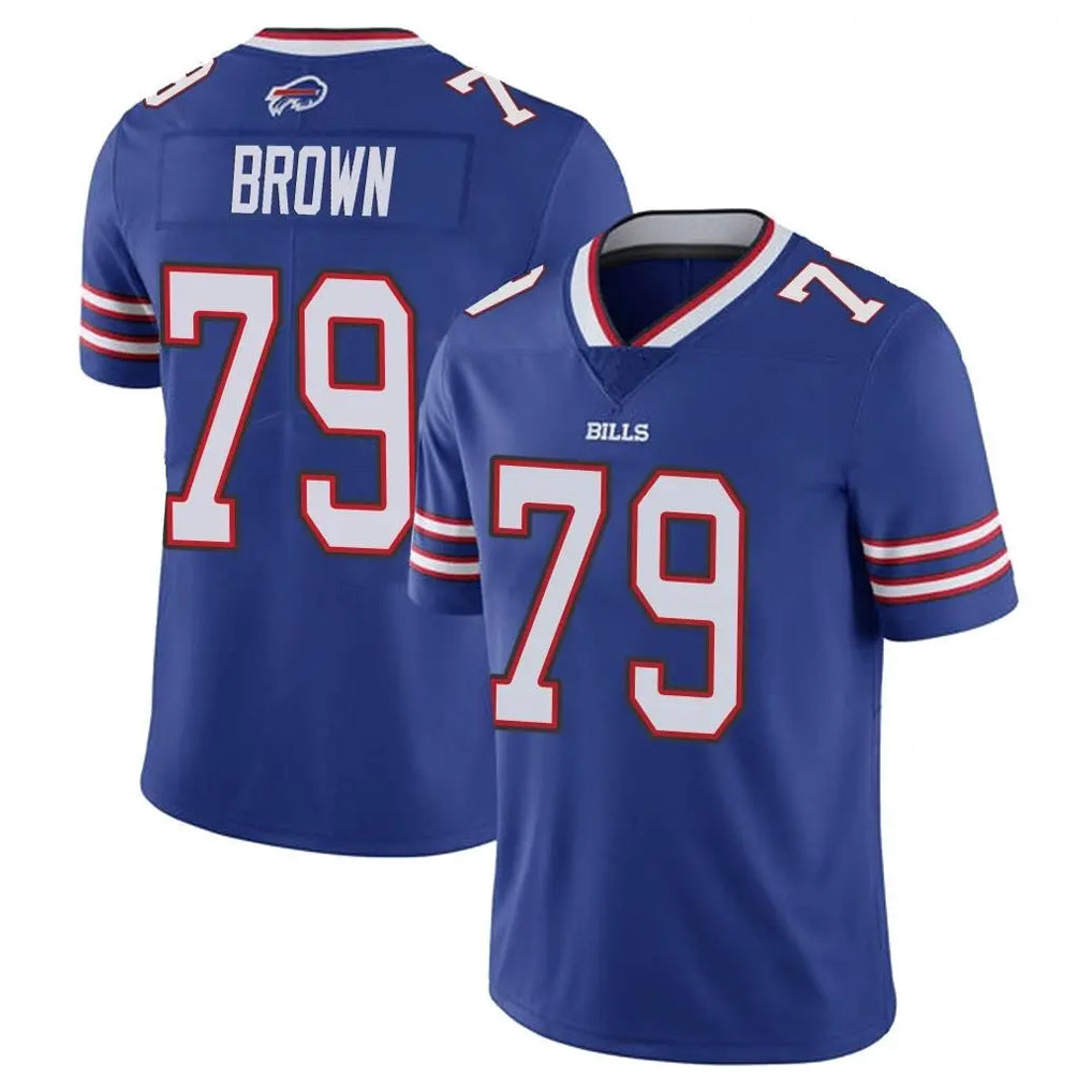 Ncoe B.Bills #79 Spencer Brown Player Royal Vapor Untouchable Limited Stitched Jerseys