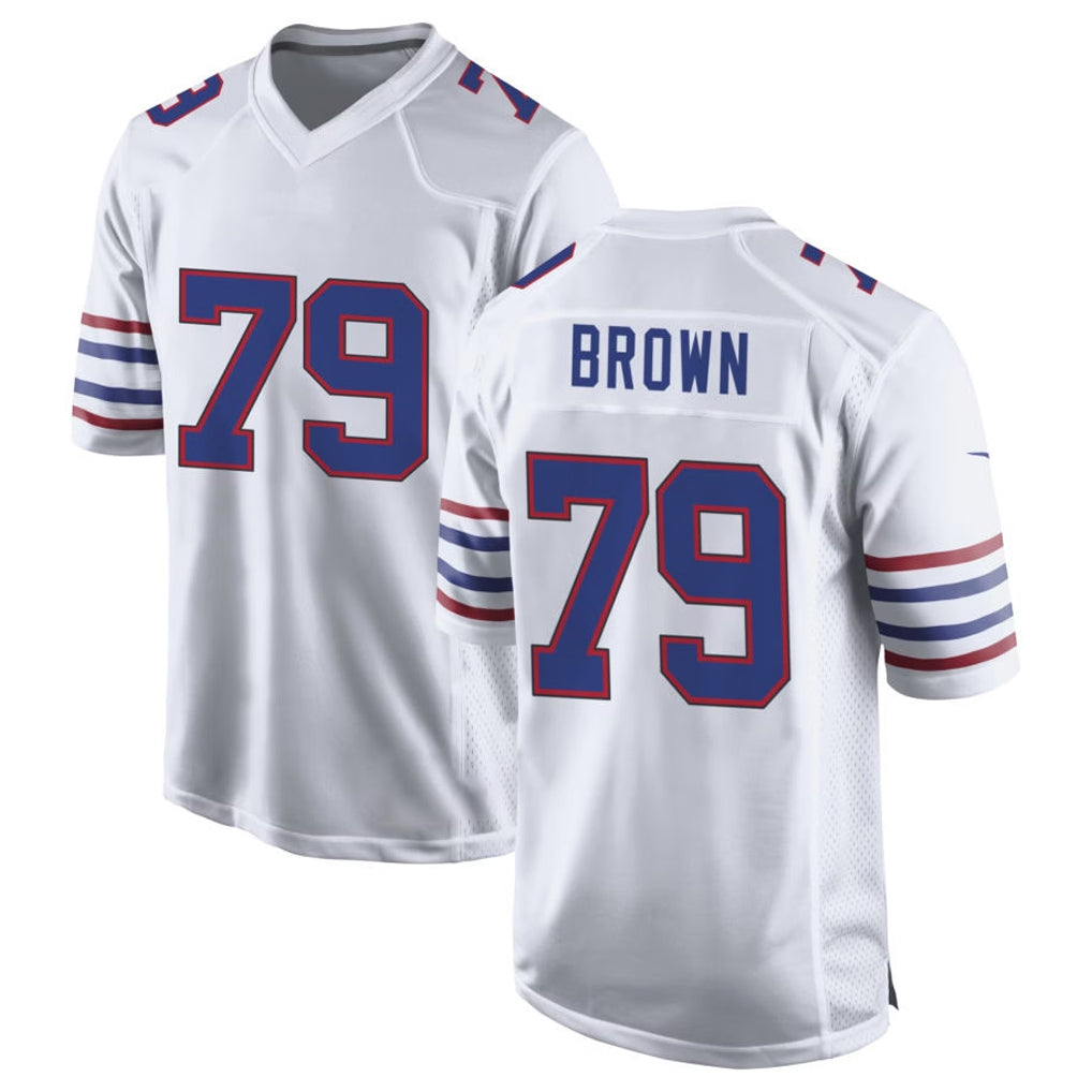 Ncoe B.Bills #79 Spencer Brown Player White Alternate Game Stitched Jerseys