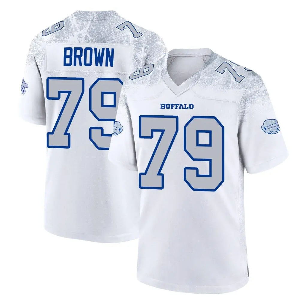 Ncoe B.Bills #79 Spencer Brown Player White Rivalries Collection Game Stitched Jerseys