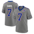 Ncoe B.Bills #7 Ray Davis Player Gray Nickel City Home Game Stitched Jerseys