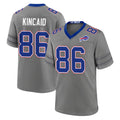 Ncoe B.Bills #86 Dalton Kincaid Player Gray Nickel City Home Game Stitched Jerseys