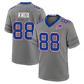 Ncoe B.Bills #88 Dawson Knox Player Gray Nickel City Home Game Stitched Jerseys