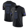 Ncoe B.Bills #8 Terrel Bernard Player Black Impact Limited Home Game Stitched Jerseys