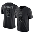 Ncoe B.Bills #8 Terrel Bernard Player Black RFLCTV Limited Stitched Jerseys