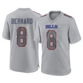 Ncoe B.Bills #8 Terrel Bernard Player Gray Home Game Stitched Jerseys
