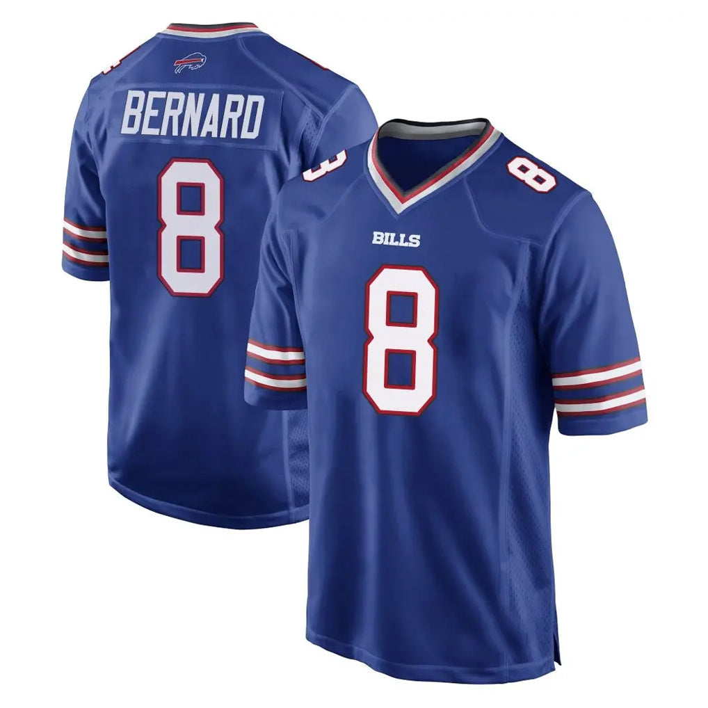 Ncoe B.Bills #8 Terrel Bernard Player Royal Home Game Stitched Jerseys