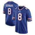 Ncoe B.Bills #8 Terrel Bernard Player Royal Home Game Stitched Jerseys
