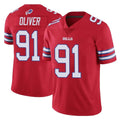 Ncoe B.Bills #91 Ed Oliver Player Red Vapor Untouchable Limited Stitched Jerseys