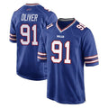 Ncoe B.Bills #91 Ed Oliver Player Royal Home Game Stitched Jerseys