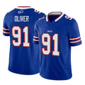 Ncoe B.Bills #91 Ed Oliver Player Royal Vapor F.U.S.E. Limited Home Game Stitched Jerseys