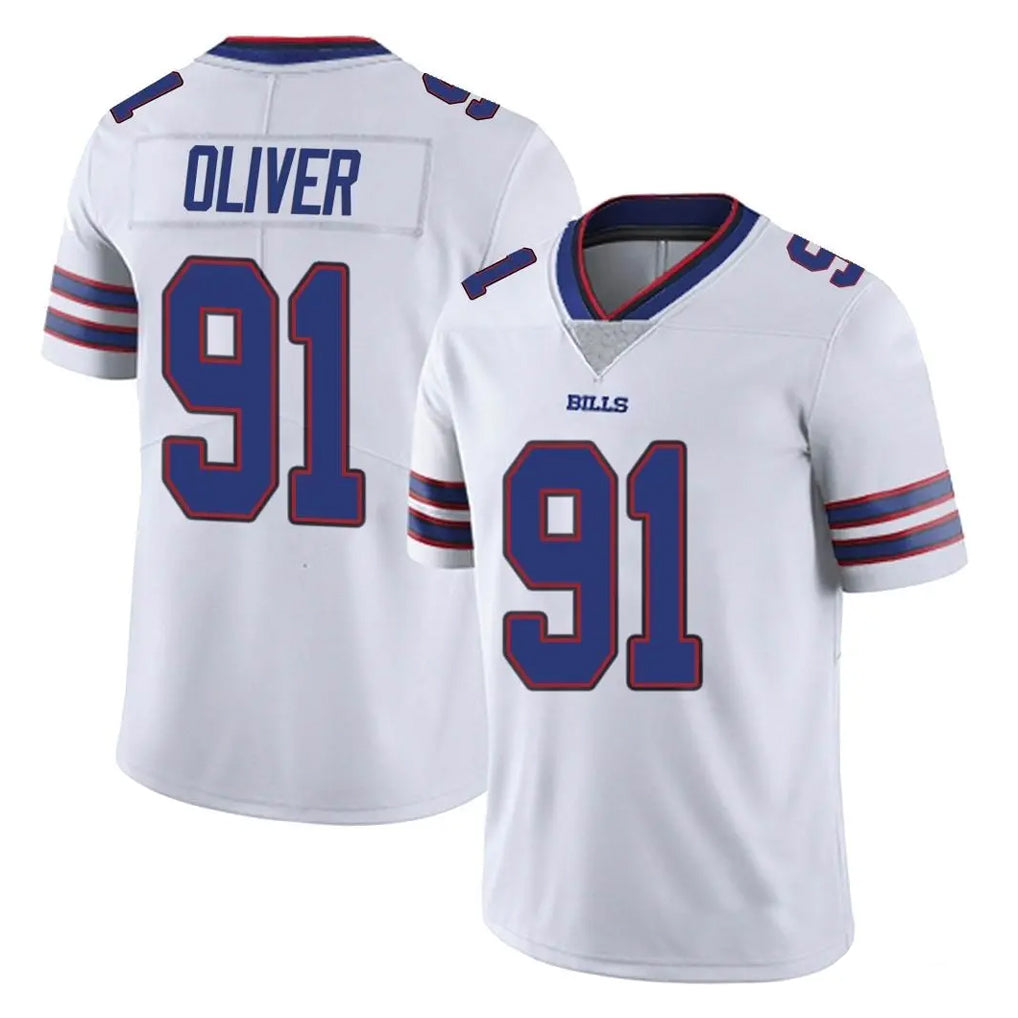 Ncoe B.Bills #91 Ed Oliver Player White Vapor Untouchable Limited Stitched Jerseys