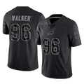 Ncoe B.Bills #96 Deone Walker Player Black RFLCTV Limited Stitched Jerseys