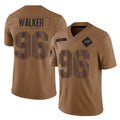 Ncoe B.Bills #96 Deone Walker Player Brown Salute To Service Limited Stitched Jerseys