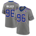 Ncoe B.Bills #96 Deone Walker Player Gray Nickel City Home Game Stitched Jerseys
