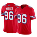 Ncoe B.Bills #96 Deone Walker Player Red Vapor F.U.S.E. Jersey Limited Home Game Stitched Jerseys