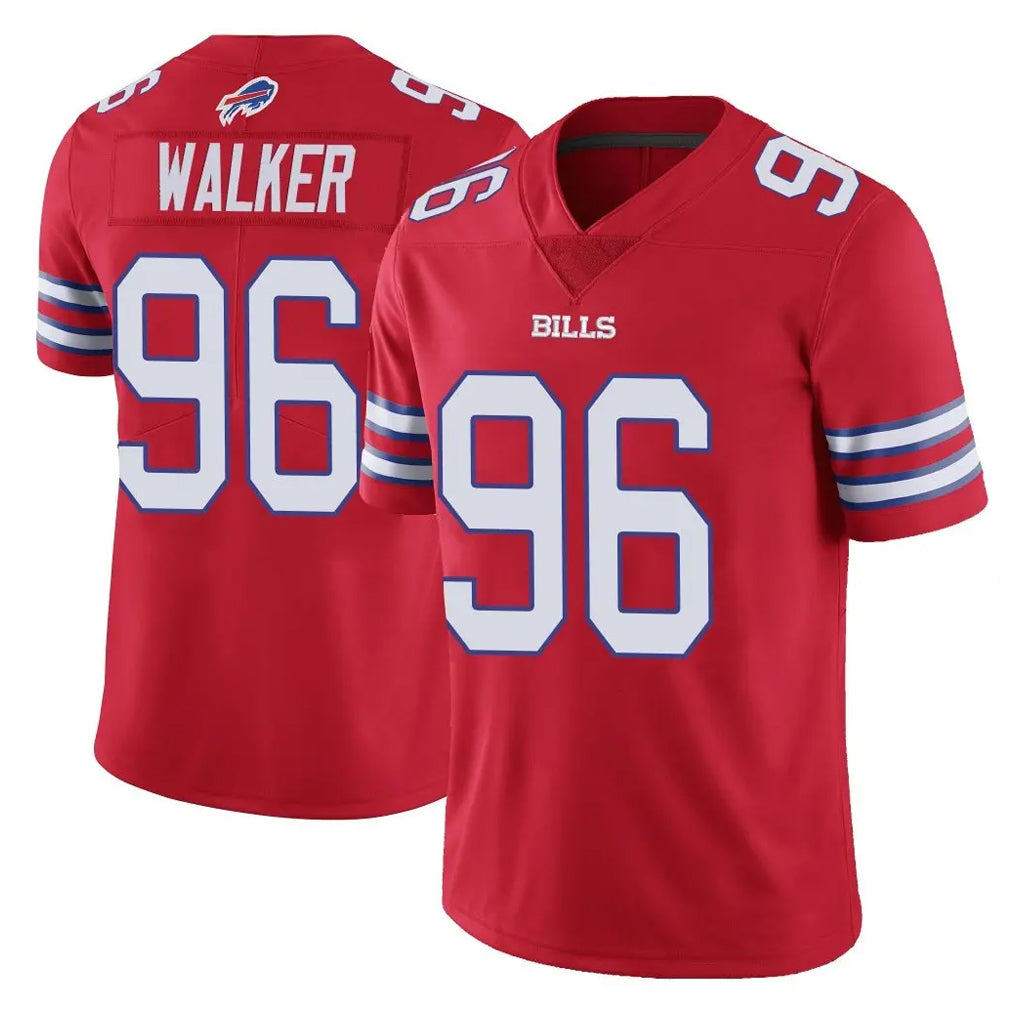 Ncoe B.Bills #96 Deone Walker Player Red Vapor Untouchable Limited Stitched Jerseys