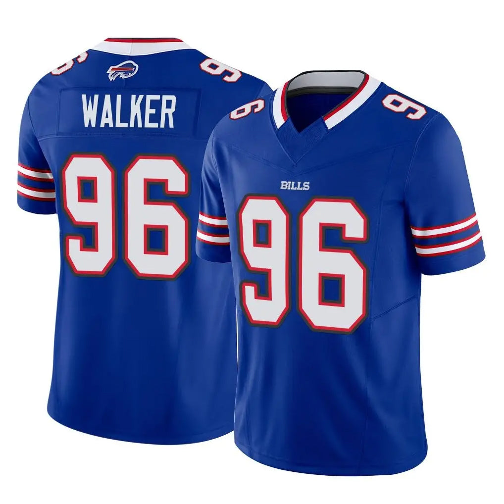 Ncoe B.Bills #96 Deone Walker Player Royal Vapor F.U.S.E. Limited Home Game Stitched Jerseys